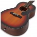 Fender CP-60S Acoustic, 3-Tone Sunburst - body