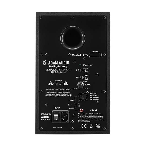 T5V Studio Monitor - Rear