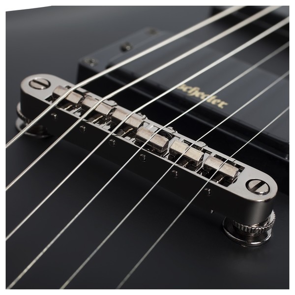Schecter Demon-6, Aged Black Satin - bridge