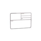 Adam Hall Self Adhesive Tour Label for Flightcases, 130 x 85 mm