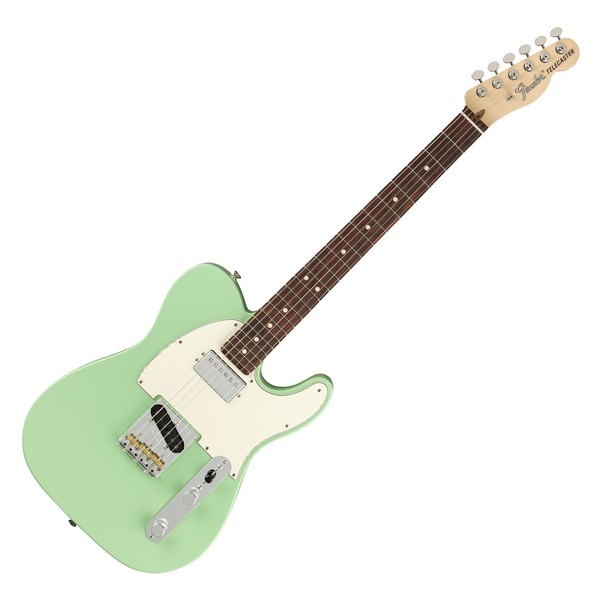 Fender American Performer Telecaster HS RW, Satin Surf Green - Front