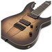 ESP E-II M-II-7 NT Hipshot 7 String, Dark Brown Natural Burst
