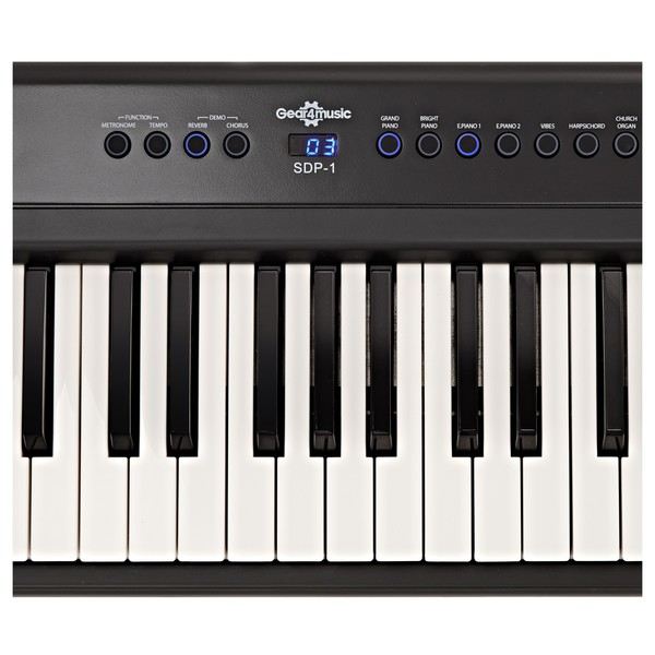 SDP-1 Portable Stage Piano Style Keyboard by Gear4music