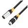 Adam Hall 4 STAR IP65 5-polowy XLR (M) do 3-polowego XLR (F) Adapter DMX, 20 cm