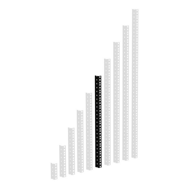 Adam Hall Heavy Duty Black 19'' Rack Strip, 12U Sizes