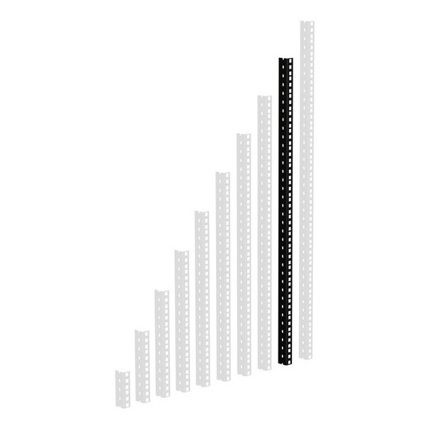 Adam Hall Heavy Duty Black 19'' Rack Strip, 18U Sizes