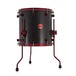 DDrum Reflex RED 14x14 Floor Tom, Black w/ Red Hardware