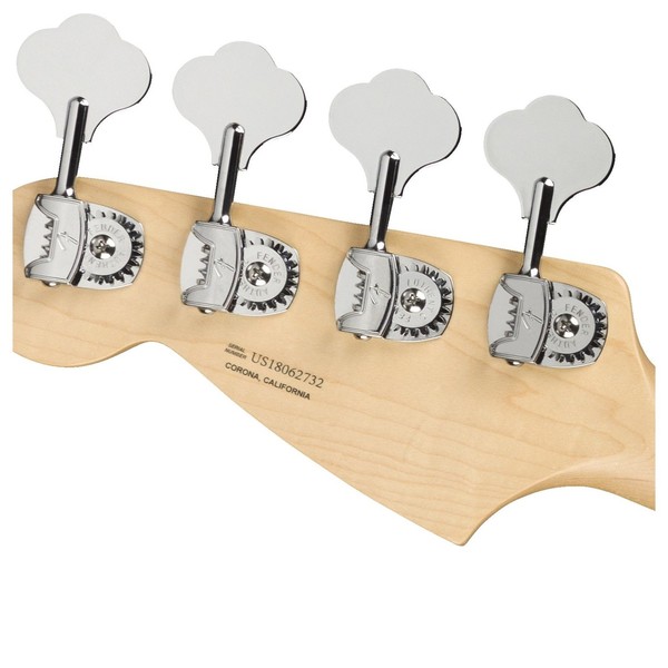 Fender American Performer Mustang Bass, Satin Surf Green Machine Head