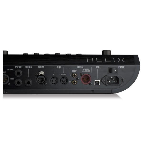 Line 6 Helix Multi-Effects Guitar Pedal - inputs and outputs right