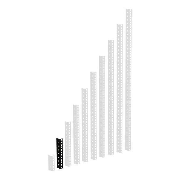 Adam Hall Heavy Duty Black 19'' Rack Strip, 4U Sizes