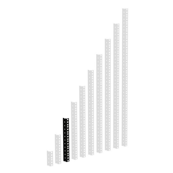Adam Hall Heavy Duty Black 19'' Rack Strip, 6U Sizes