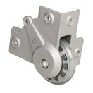 Adam Hall 37451 Recessed Corner Castor with Soft 75 mm Wheel