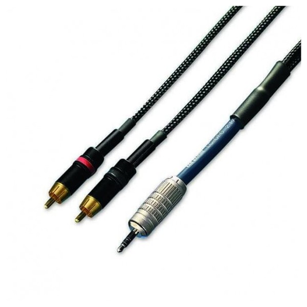 Van Damme 0.82 Blue Series Stereo Minijack - Twin Phono Cable, 5m