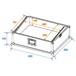 Roadinger MCB-19 Mixer Case Dimensions