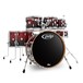PDP Concept Ahorn 22'' 7pc Shell Pack, rot,    Black Funkeln