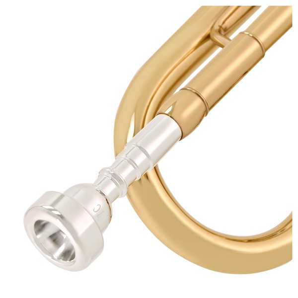 Student Trumpet by Gear4music, Gold mouthpiece