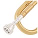 Student Trumpet by Gear4music, Gold mouthpiece