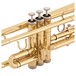 Student Trumpet, Gold by Gear4music + Beginner Pack