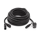 Cable combinado DMX y IEC del Reino Unido de Gear4music, 20 m