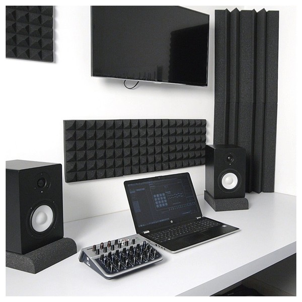 AcouFoam 5 Studio Monitor Isolation Pads by Gear4music, Pair