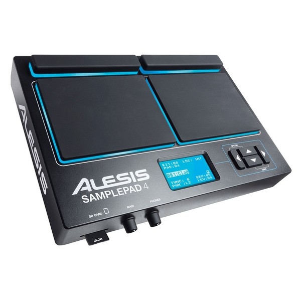 Alesis SamplePad4 with Multipad Clamp - Angle Shot