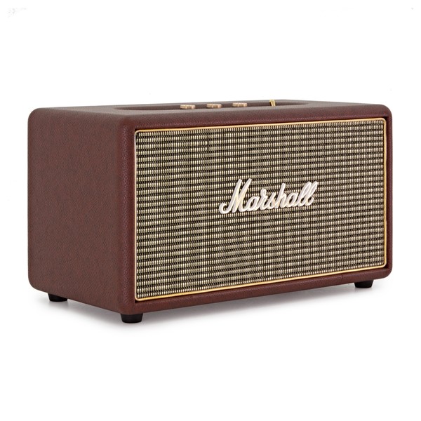 Marshall Stanmore Active Stereo Bluetooth Speaker, Brown at Gear4music