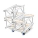 Adam Hall Eurotruss Universal Trussing Dolly Board, Four Wheels Stacked Up