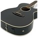 Badger Single Cutaway Acoustic Guitar, Black close