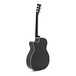 Badger Single Cutaway Acoustic Guitar, Black back