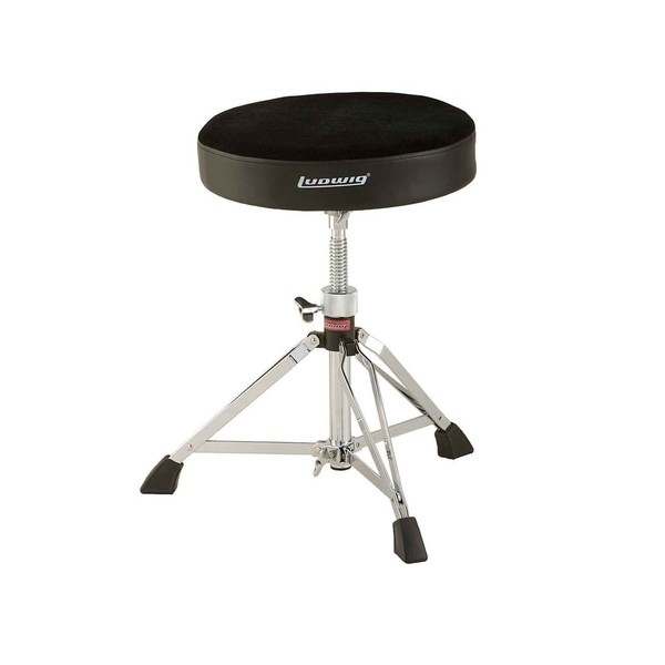Ludwig Double Braced Round Top Stool, Fabric