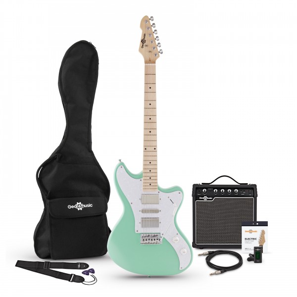 Seattle Electric Guitar + Amp Pack, Seafoam Green