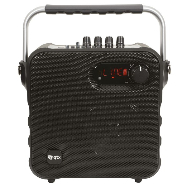 QTX Portable Bluetooth PA Speaker, Black