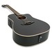 Faith Eclipse Saturn Dreadnought Electro Acoustic, Black Gloss angle