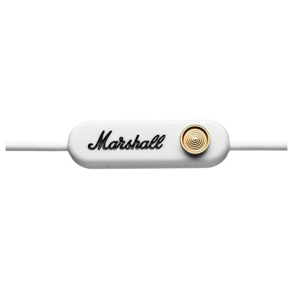 Marshall Minor II Bluetooth In-Ear Headphones, White - Volume Control 2