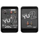 YU2 Powered Bookshelf Speakers, Gloss Black - Rear