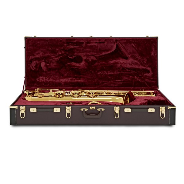 Jupiter JBS1000 Baritone Saxophone Outfit case open