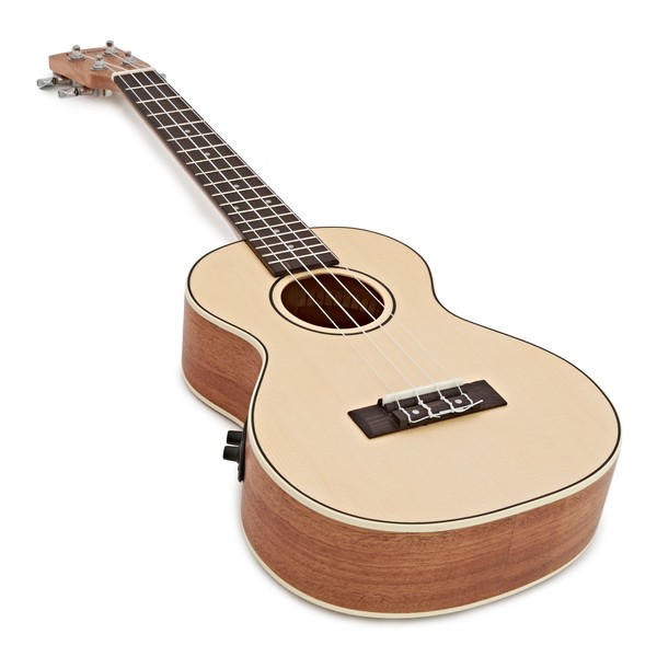 Hartwood Renaissance Electro Acoustic Tenor Ukulele, Natural angle