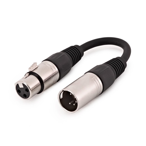 DMX 3 Pin to 5 Pin Converter Cable by Gear4music