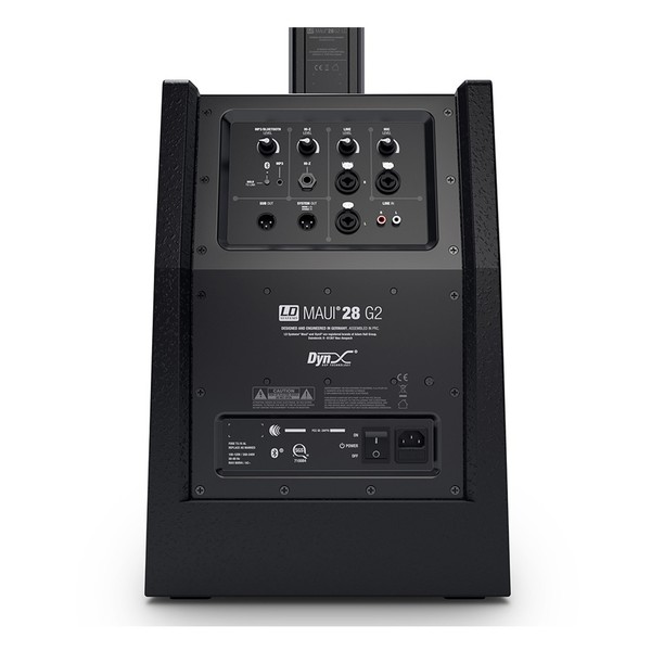 LD Systems Maui 28 G2 Column PA System, Sub Rear Panel