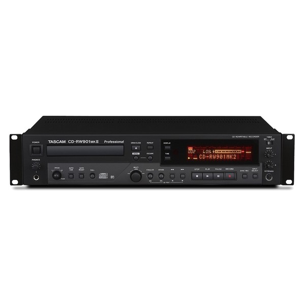 Tascam CD-RW901MKII Professional Audio CD Recorder - Front View