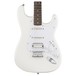 Squier Bullet Stratocaster HSS HT, Arctic White front close up view