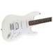 Squier Bullet Stratocaster HSS HT, Arctic White front angled view