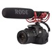 Rode VideoMic-R Shotgun Condenser Microphone with Rycote Suspension - With Camera Front (camera not included)