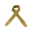 Levy's 2" Cotton Guitar Strap w/ Leather Ends, Tan