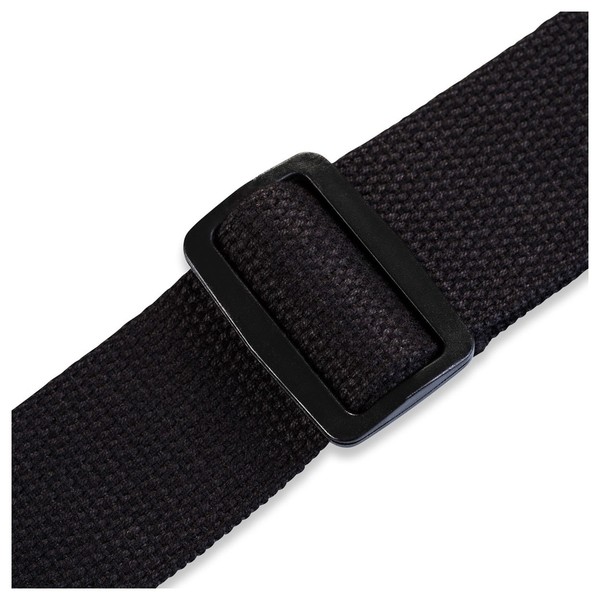 Levys 2" Cotton Guitar Strap, Black - Buckle