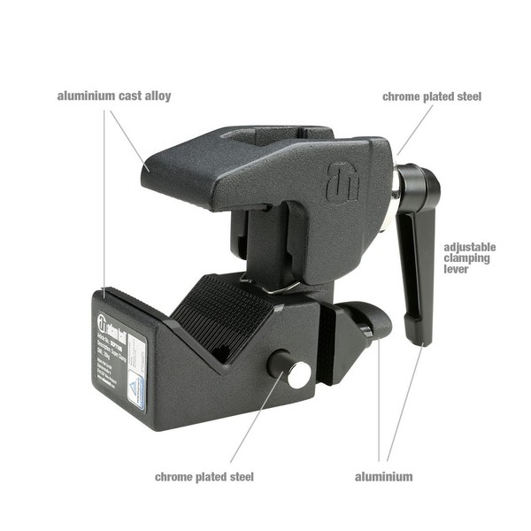 Adam Hall Super Clamp Universal Hook Clamp with Toggle Features