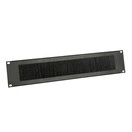 Adam Hall 19'' Steel Rack Panel with Brush Strip, 2U