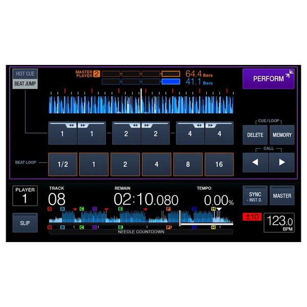 Pioneer XDJ-1000MK2 Touch Screen USB Player - Performance Beat Jump