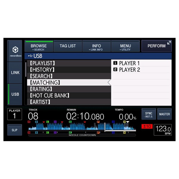 Pioneer XDJ-1000MK2 Touch Screen USB Player - Browse Matching