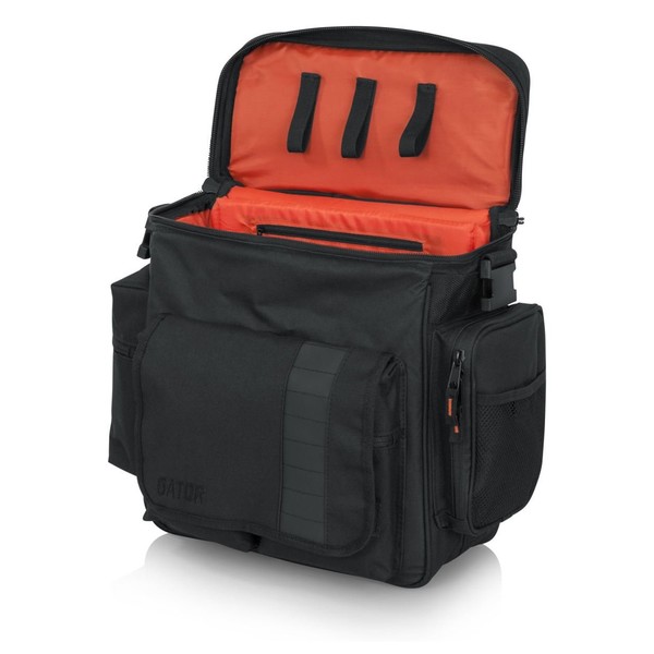 Gator Club Bag For DJ Accessories and 35 LPs - Open